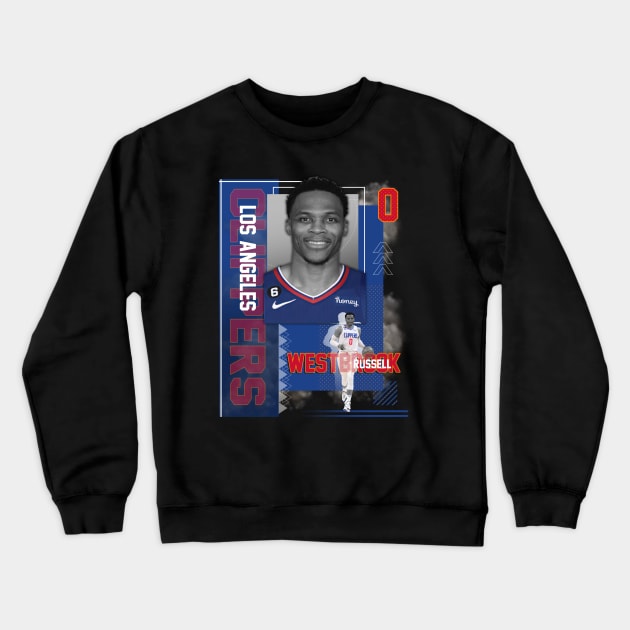 Los Angeles Clippers Russell Westbrook 0 Crewneck Sweatshirt by today.i.am.sad